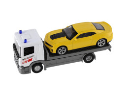 Welly odtahovka Scania P320 + Chevrolet Camaro 1:43